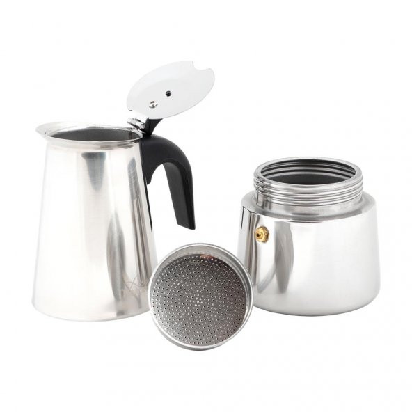 Any Morning FE001-4 Paslanmaz Çelik İndüsiyonlu Espresso Kahve Makinası 200 Ml - 5