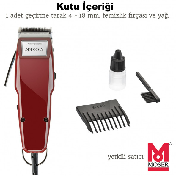 Moser 1400-0050 Bordo Profesyonel Saç Kesme Makinesi