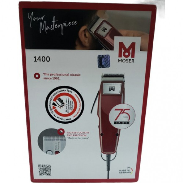 Moser 1400-0278 Kırmızı Profesyonel Saç Kesme Makinesi - 2