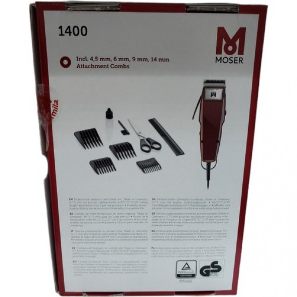 Moser 1400-0278 Kırmızı Profesyonel Saç Kesme Makinesi - 3