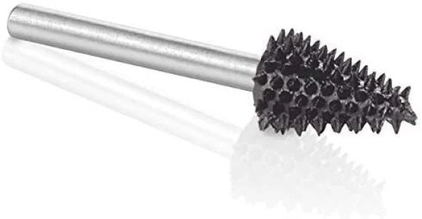 KUTZALL TX-14-EC Kalın Diş Konik Çam Tipi Törpü (3.1 mm Sap)