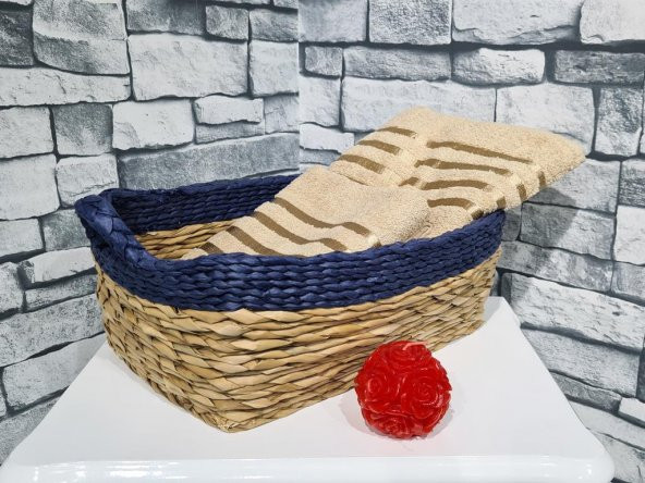 Plain 100 Pamuklu Jakarlı 2 Li Havlu Seti Cappucino - 2