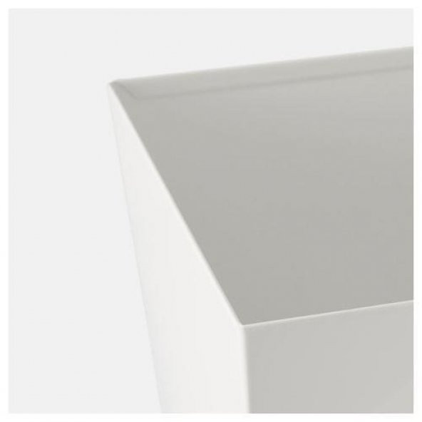 Ayak Standlı Metal Saksı MeridyenDukkan Beyaz Renk, 32x15 cm İç Mekan - 2