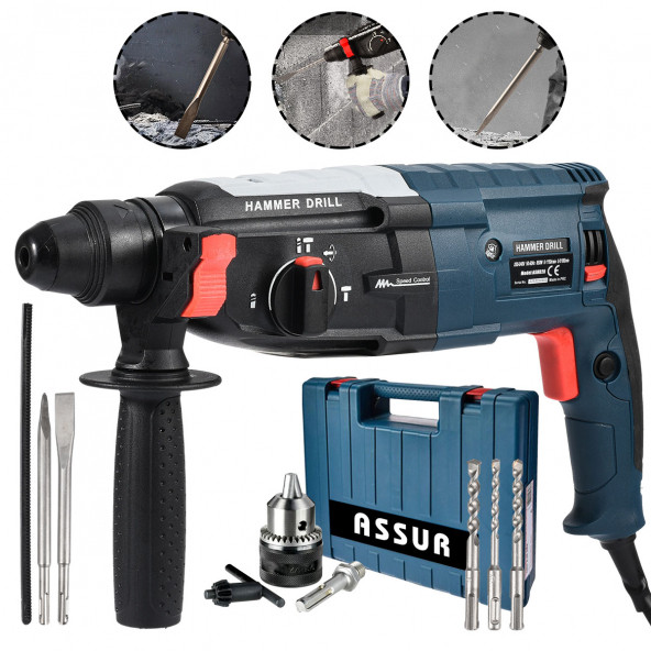 ASSUR  Pro METAL ŞANZIMAN Kırıcı Delici Darbeli Matkap 2-28mm HİLTİ
