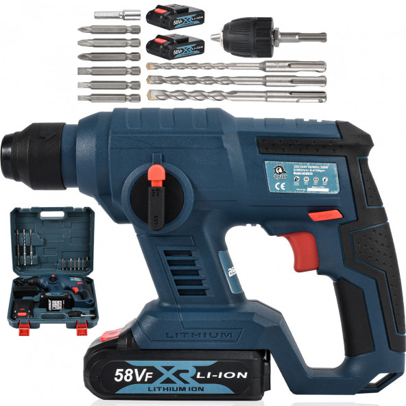 ASSUR  gb-13 lion Şarjlı Kırıcı Delici Hilti + Vidalama Özelliği - 1
