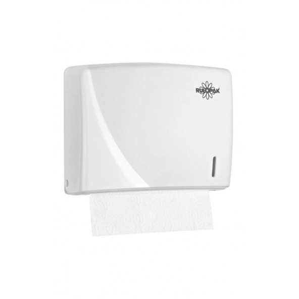 Rulopak R-1317 Modern Z Katlama Havlu Dispenseri 200 Transparan Beyaz