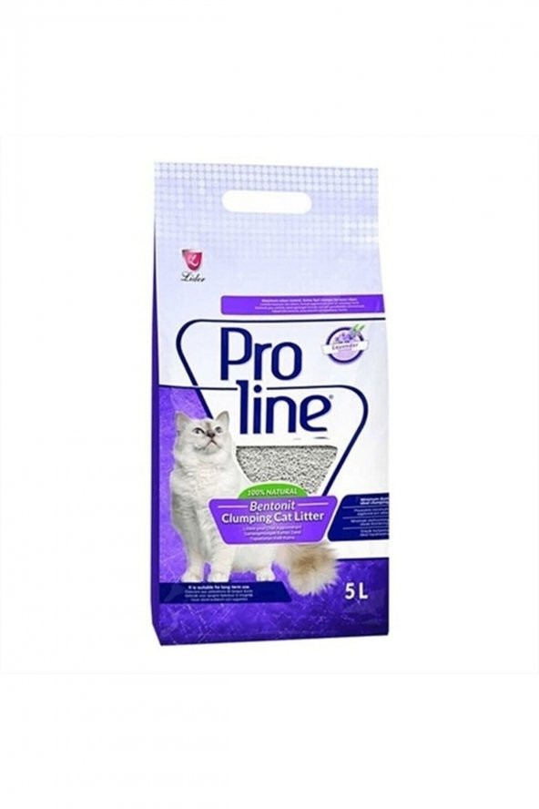 Pro Line Lavanta Kokulu Topaklanan Bentonit Kedi Kumu 5 Lt