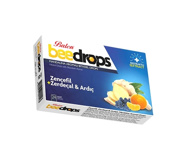 Balen Beedrops Zencefil+Zerdeçal-Ardıç Mandalina Aromalı Drops