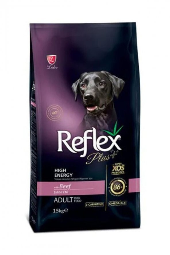 Reflex Plus  Adult Dana Etli Yüksek Enerjili Yetişkin Köpek Maması 15 kg