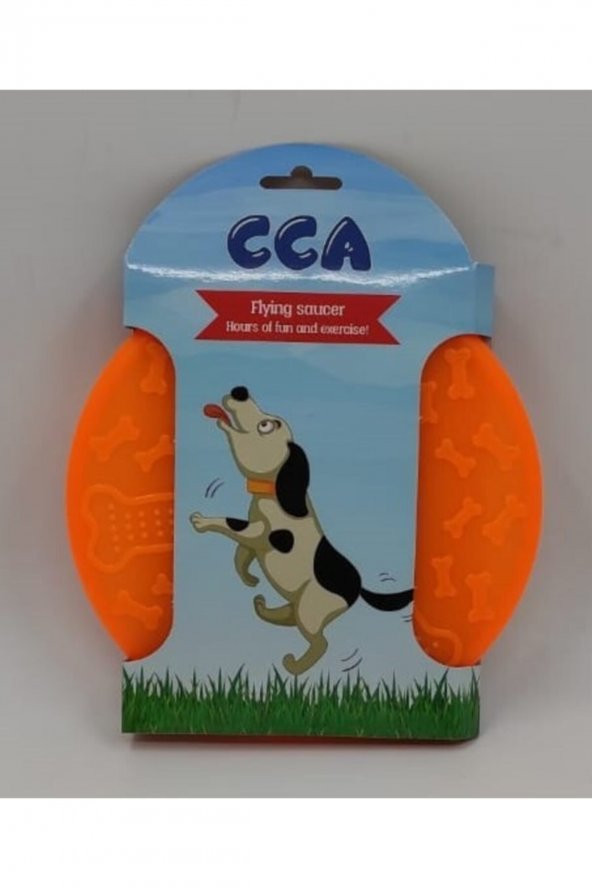 CCA Frizbi Kedi Köpek Oyuncak Küçük Boy Turuncu