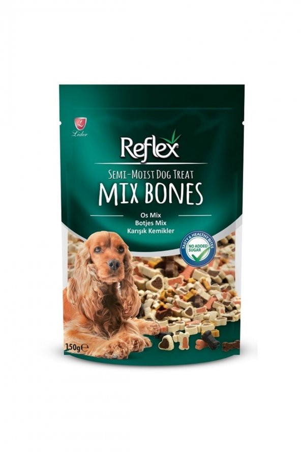 Reflex Mix Bones Yarı Islak Köpek Ödülü 150 Gr