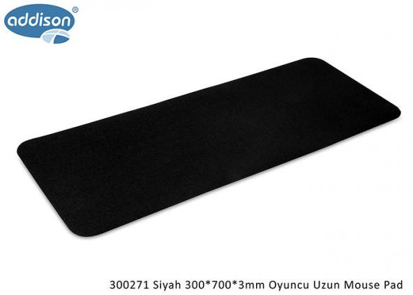 Addison 300271 Siyah 300*700*3mm Oyuncu Uzun Mouse Pad