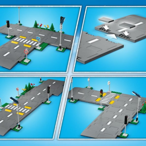 LEGO® City Yol Zeminleri 60304 - Çocuklar için Oyuncak Yapım Seti (112 Parça) - 3