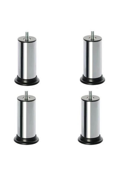 Robot Süpürge Uyumlu Koltuk Baza Ayağı Metal Civatalı Metrik Diş 8mm (4 Adet)