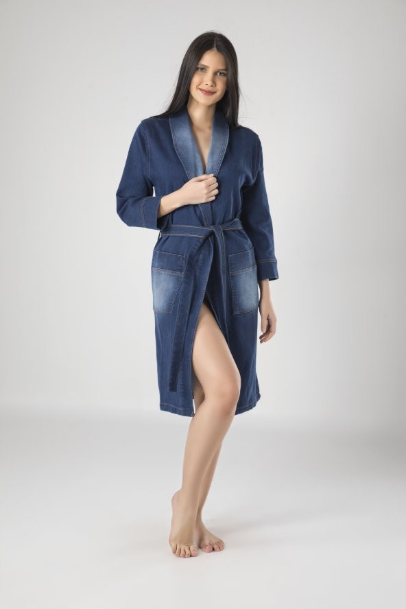 Jeans Cotton Bayan Sabahlık