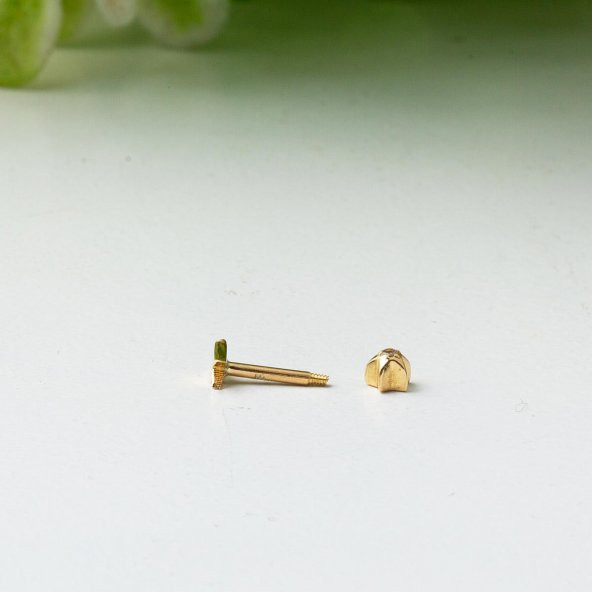 14 Ayar Altın Şimşek Tragus Küpe - 3