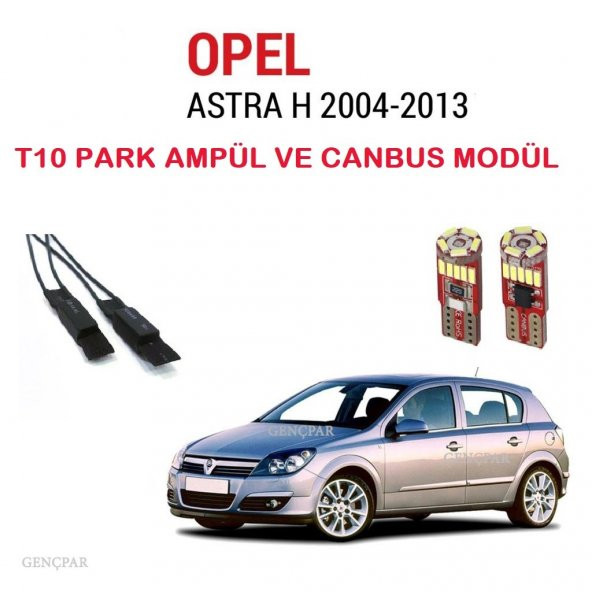 Opel Astra H T10 Plaka Led Lambası ve Canbus Modülü