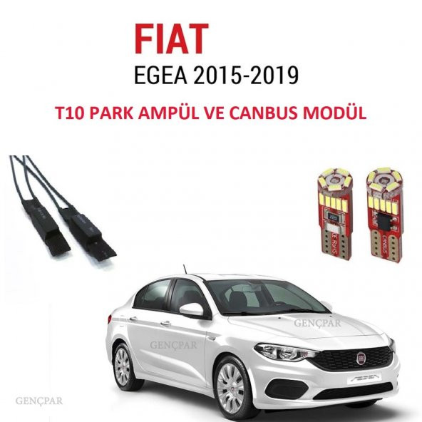 Fiat Egea T10 Plaka Led Lambası ve Canbus Modülü - 1