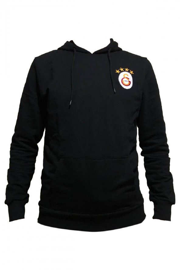 Galatasaray Orijinal Sweat Kapüşonlu Logolu Siyah Sweat - 2