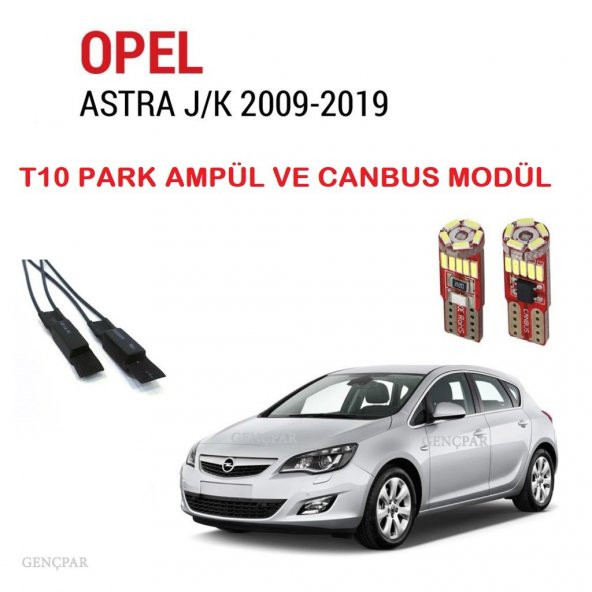 OPEL ASRTA J-K PLAKA LED LAMBASI VE CANBUS MODÜLÜ