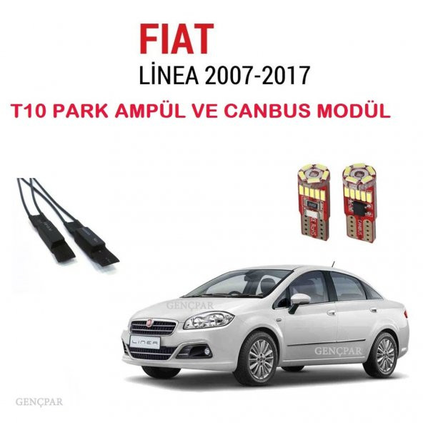 Fiat Linea T10 Plaka Led Lambası ve Canbus Modülü