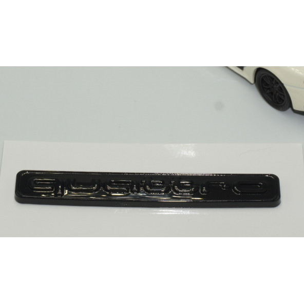 DK Audi Quattro Siyah Metal 3M 3D Bagaj Logo Amblem - 3