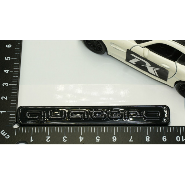 DK Audi Quattro Siyah Metal 3M 3D Bagaj Logo Amblem - 4