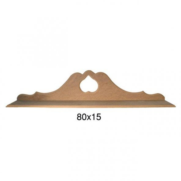 Ahşap Kalpli Raf 80x15cm RA515