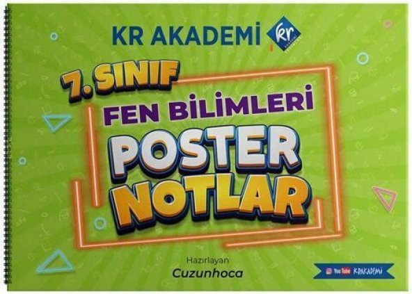 KR Akademi 7. Sınıf Fen Bilimleri Poster Notlar