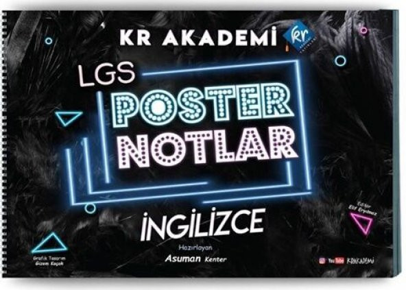KR Akademi 8. Sınıf LGS İngilizce Poster Notlar