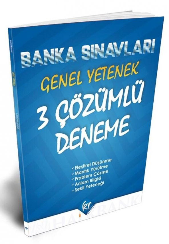 KR Akademi Banka Sınavları Genel Yetenek 3 Çözümlü Deneme
