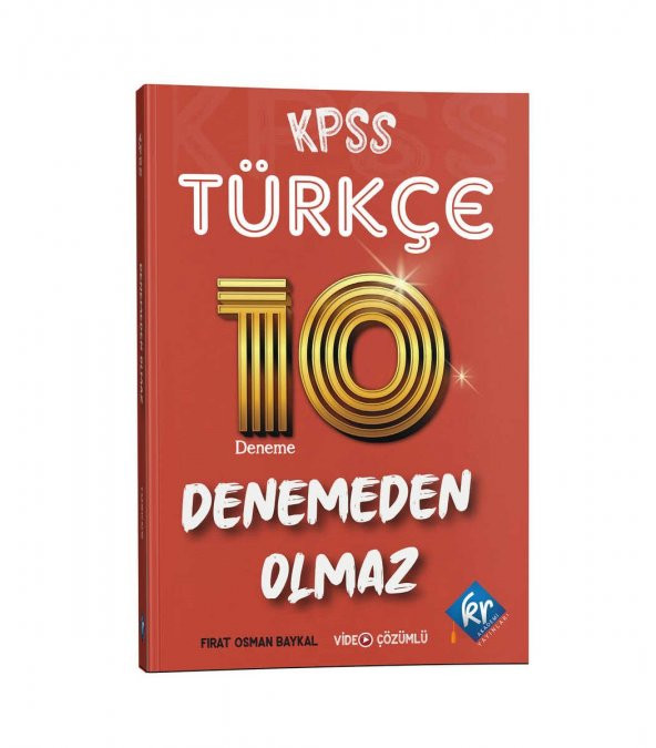 KR Akademi KPSS Türkçe Denemeden Olmaz 10 Deneme