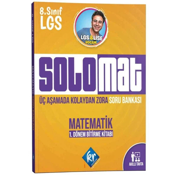 KR Akademi 8. Sınıf LGS Matematik Solomat 1. Dönem Soru Bankası