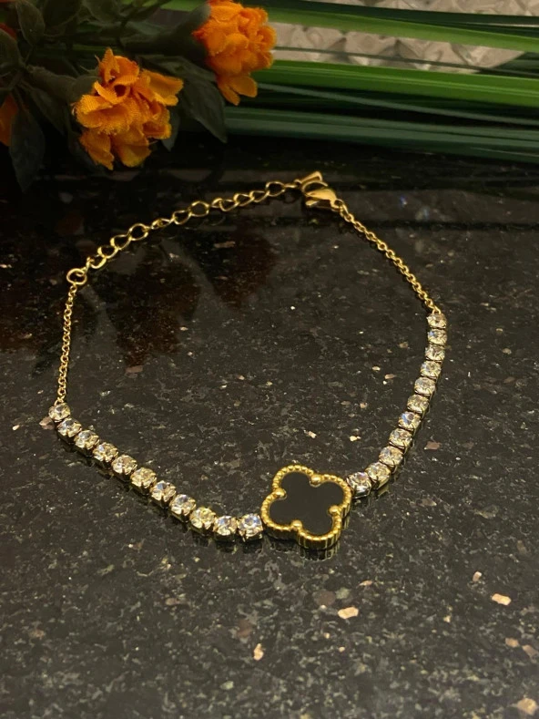 Aksesuar Çarşısı Su Yolu Yonca Detaylı Bileklik ürün görseli