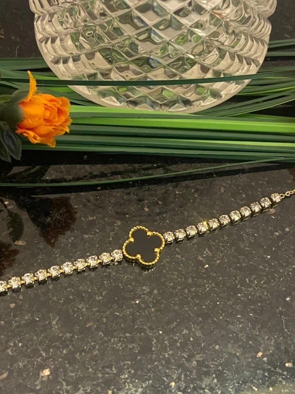 Aksesuar Çarşısı Su Yolu Yonca Detaylı Bileklik - Resim 2