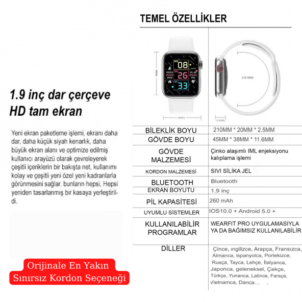 FS7 Ma Konuşma Cevaplama Uygulama Özellikli Bluetooth Saat - 7