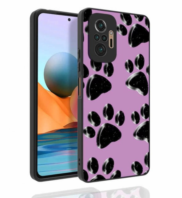 Xiaomi Redmi Note 10 Pro Kılıf Desenli Kamera Korumalı Parlak  Nora Kapak