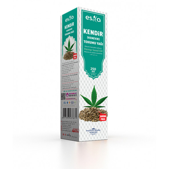 Esila Kendir (Kenevir) Tohumu Yağı 250 ml.