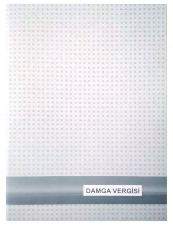 DILMAN DAMGA VERGISI DEFTERI KARTON KAPAK NUMARALI - (12 Adet)