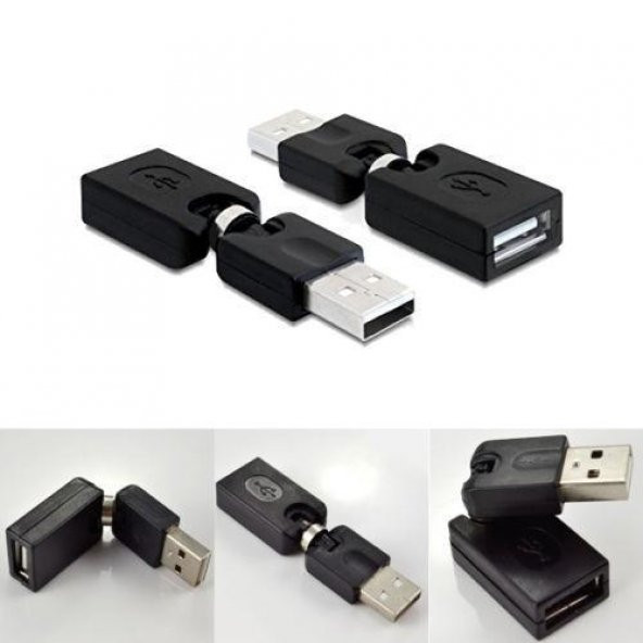 USB 2.0 Erkek - Dişi Hareketli Aparat