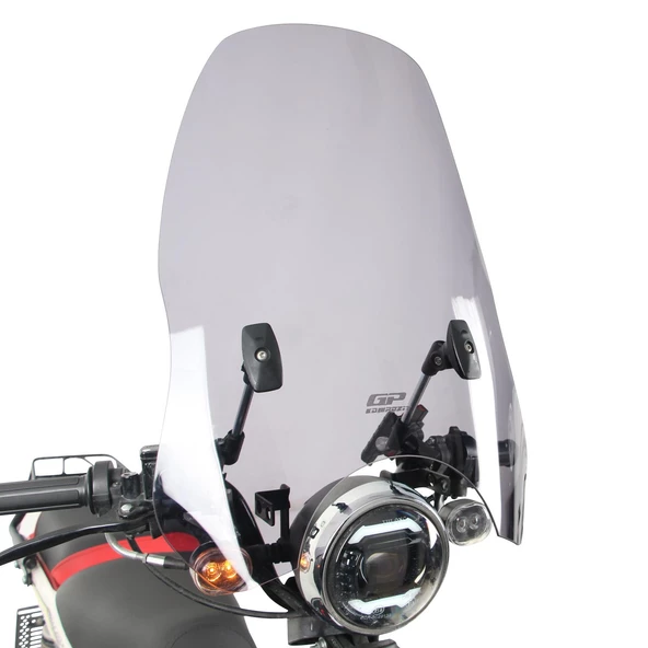 GP Kompozit Scooter Universal Ayarlanabilir Ön Cam Şeffaf - 3