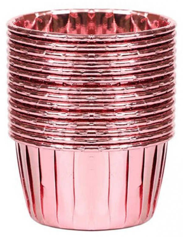 KAP KEK KAPSÜLÜ METALİZE ROSEGOLD 25 ADET - 2