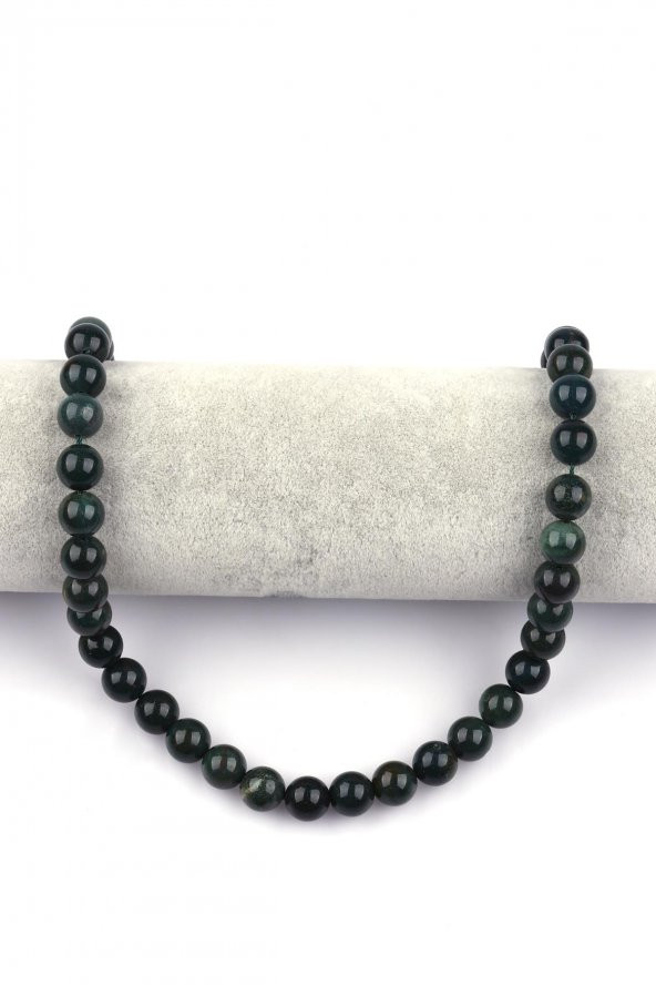 Kan Taşı Doğal Taş Dizi 10 mm Küre Kesim - Resim 2