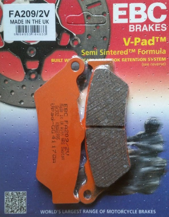 Ebc Fa209/2V 2001-2007 Aprilia Caponord 1000 ETV Abs Ön Fren Balatası