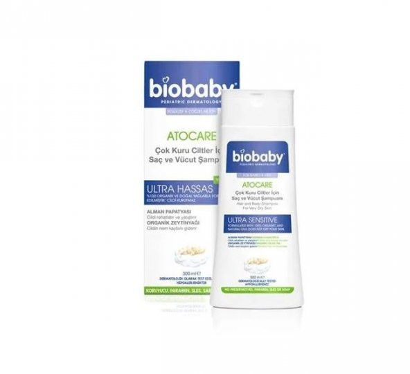 Biobaby Kuru Ve Çok Kuru Ciltler İçin Saç Ve Vücut Şampuanı 300 Ml 8680512600336