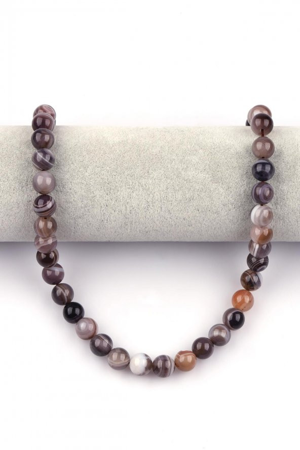 Botswana ( AB Kalite ) Doğal Taş Dizi 10 mm Küre Kesim - Resim 2