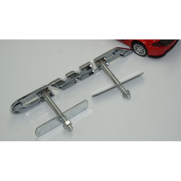 DK AWD All Wheel Drive Ön Panjur Krom Metal 3D Yazı Logo - 4