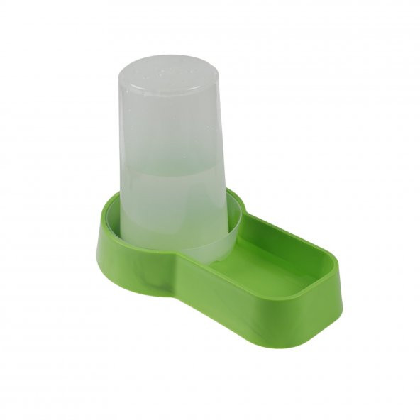 Miapet Hazneli Plastik Kedi-Köpek Mama ve Su Kabı 1,5 Lt Kare Yeşil - 3