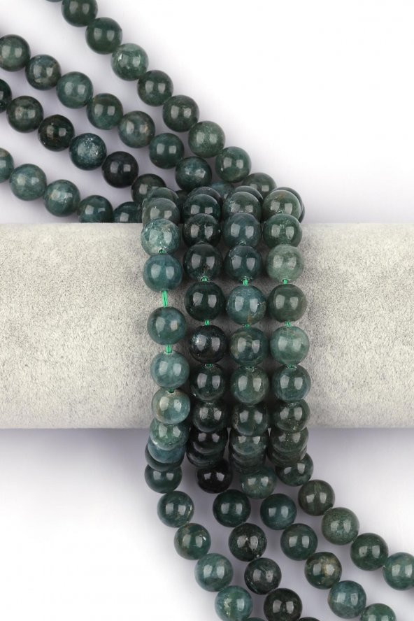 Yeşil Apatit Doğal Taş Dizi 10 mm Küre Kesim ürün görseli