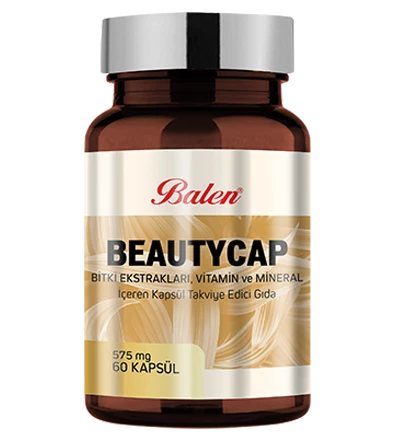 Balen Beautycap Bitki Ekstraktları, Vitamin ve Mineral İçeren Kapsül Takviye Edici Gıda